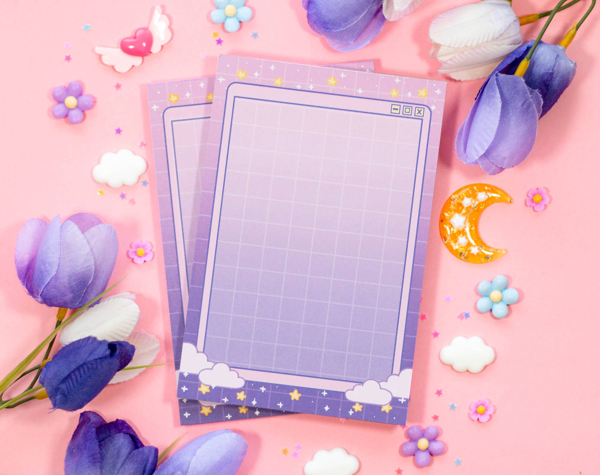 Purple Gradient Clouds | Notepad